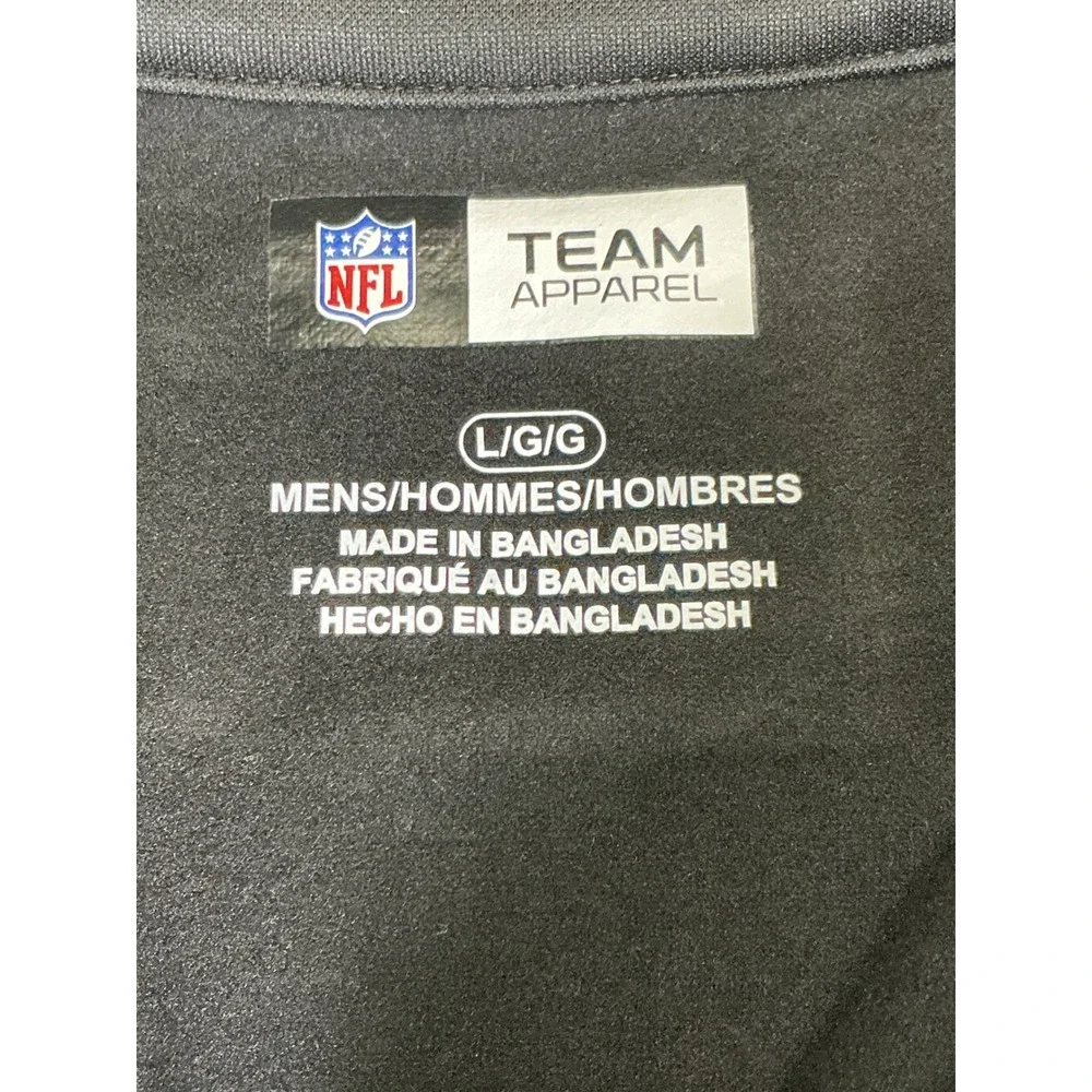 NFL Team Apparel New Orleans Saints Full Zip Jacket Men's‎ Large Black NWOT